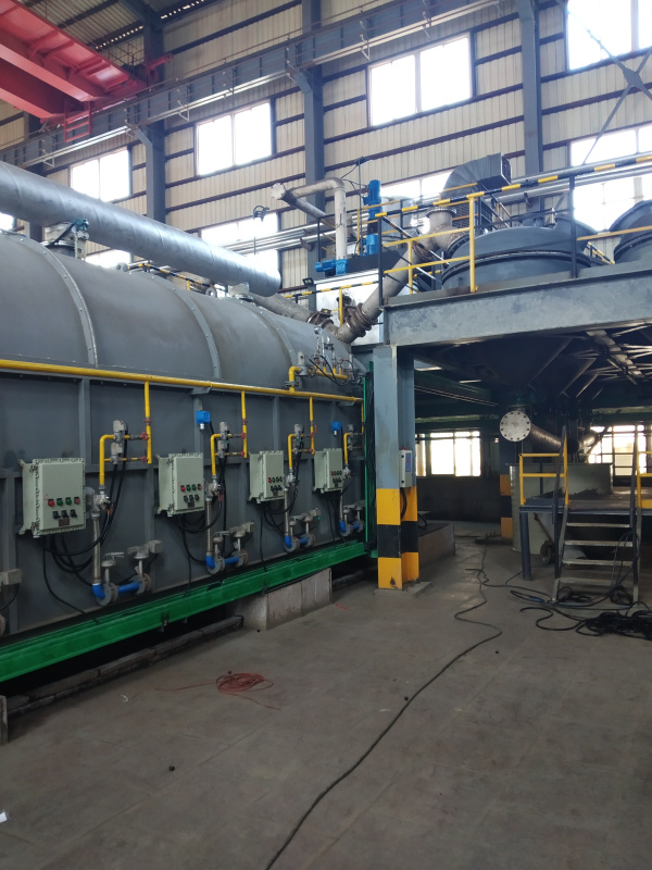 產品用途：硫酸化銅陽極泥的焙燒蒸硒處理，規格：?1.2米×12米燃氣加熱